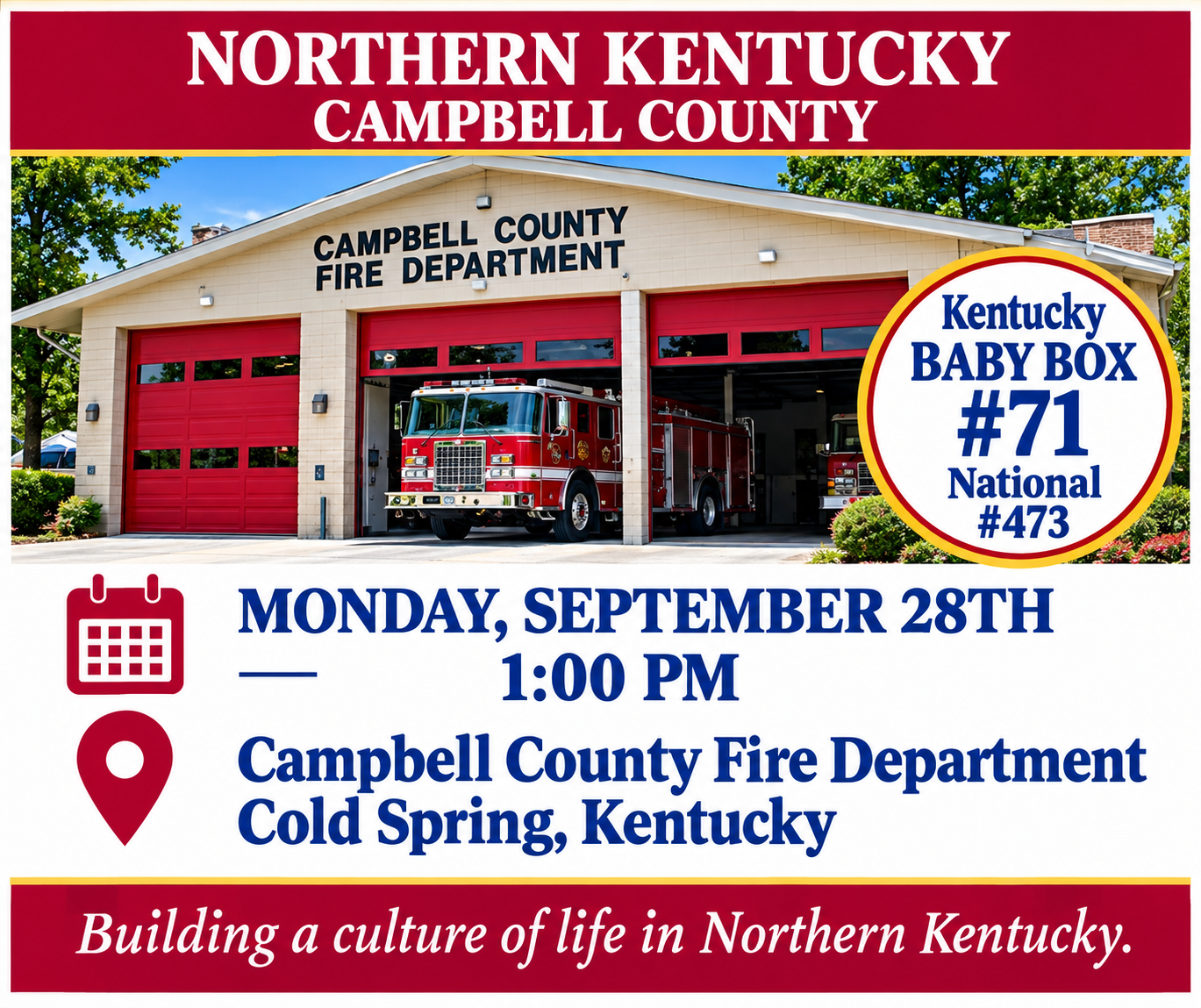 Northern Kentucky Campbell County Baby Box #71 Blessing