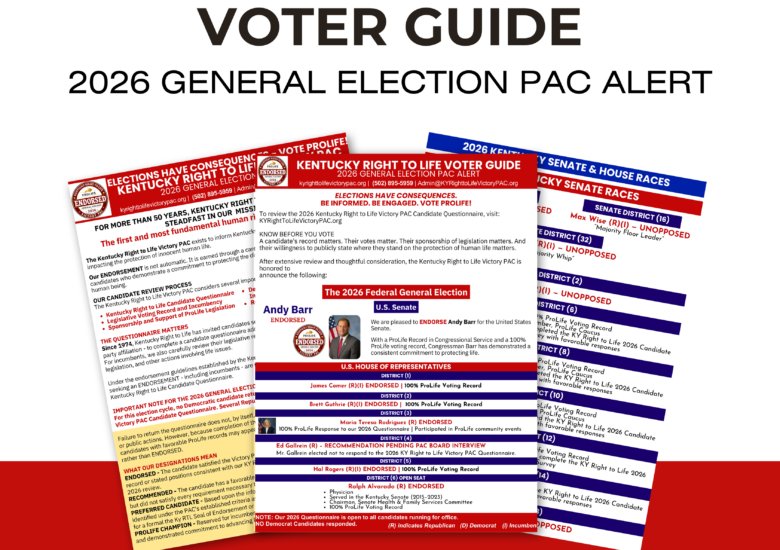 Election Day Is Approaching: Kentucky Right to Life 2026 Voter Guide Now Available
